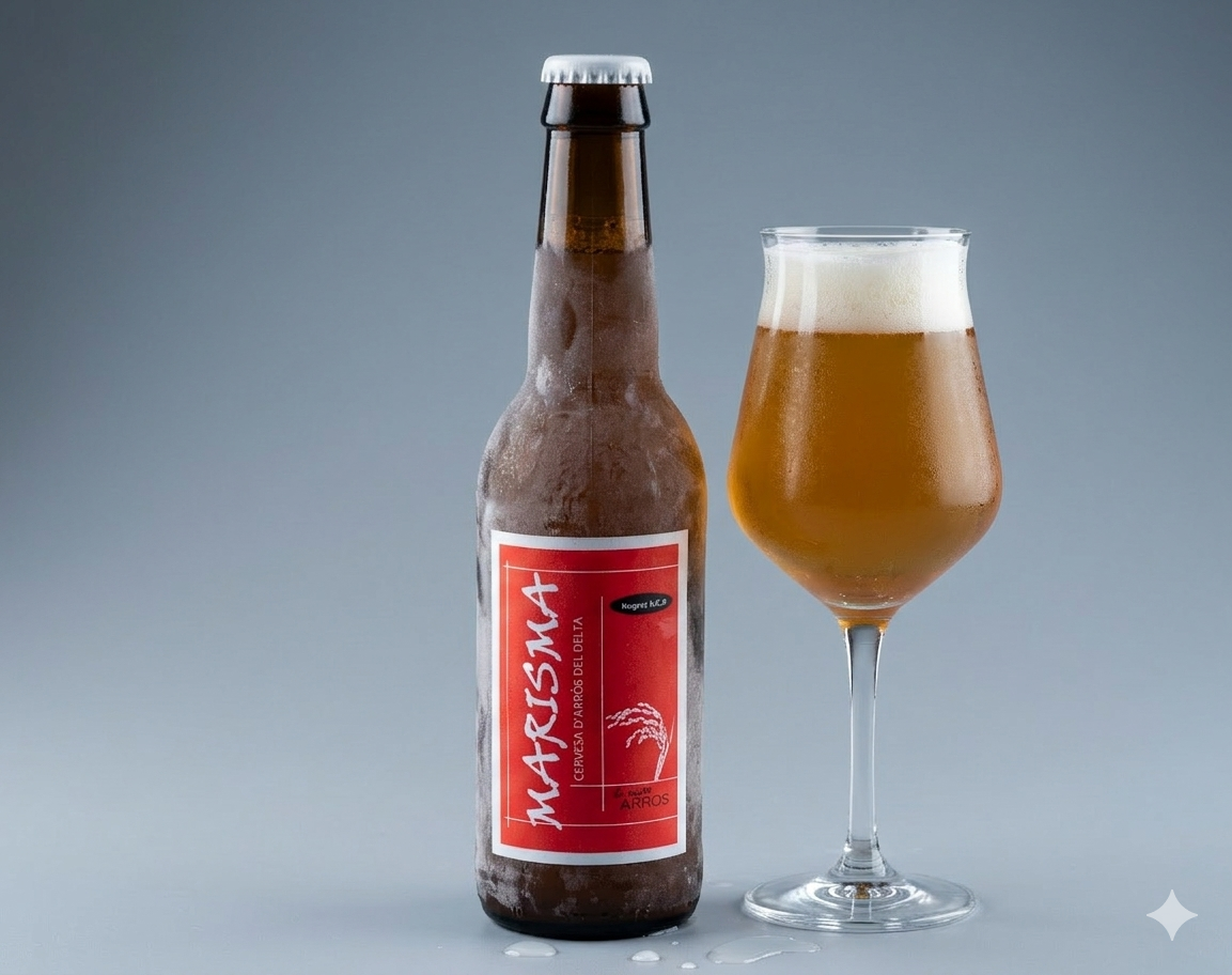 Cerveza de arroz artesana marisma.